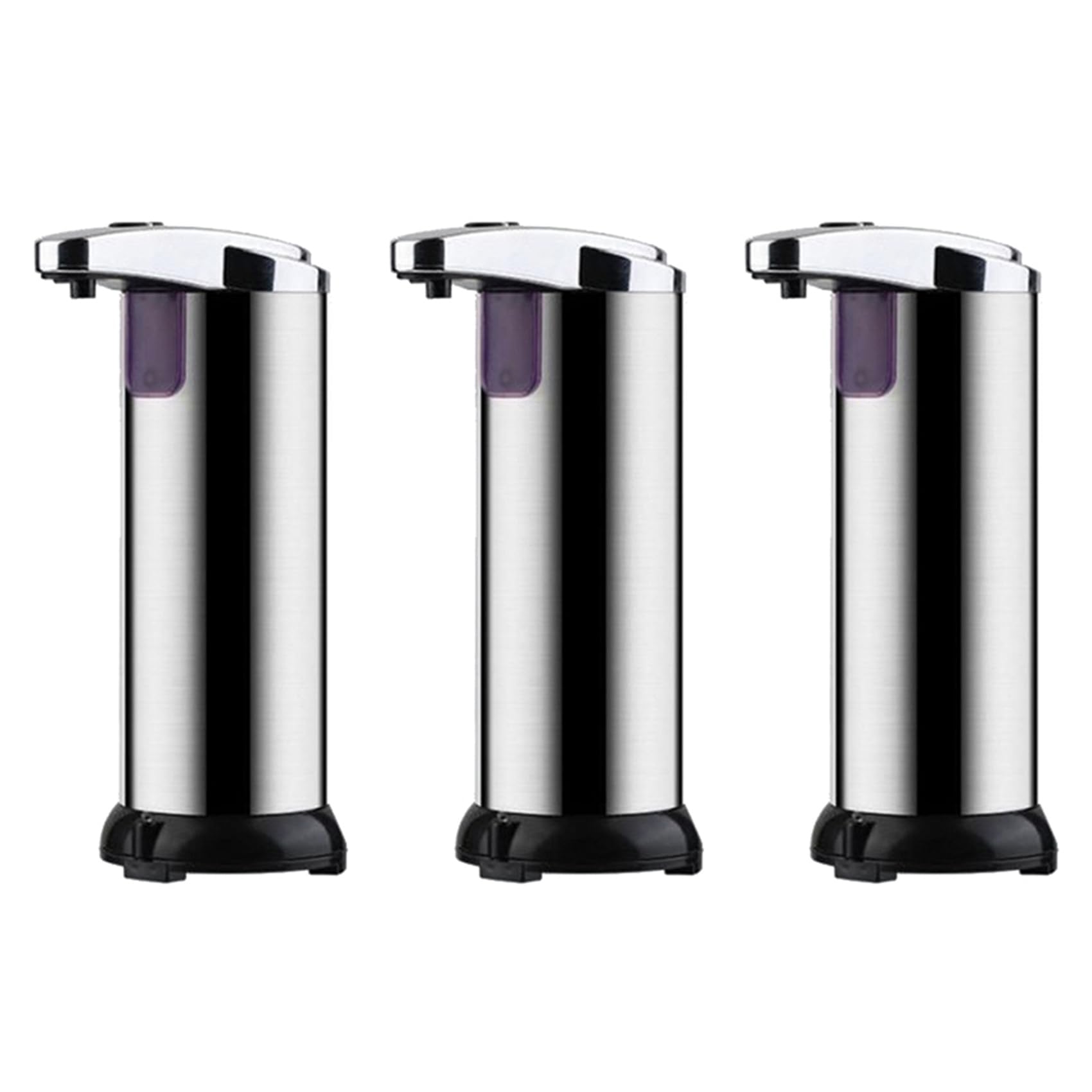 Vjsujehgy 3X Automatic Soap Dispenser Touchless with Waterproof Base, 250Ml Liquid Soap Dispenser for Kitchen Bathroom Hotel