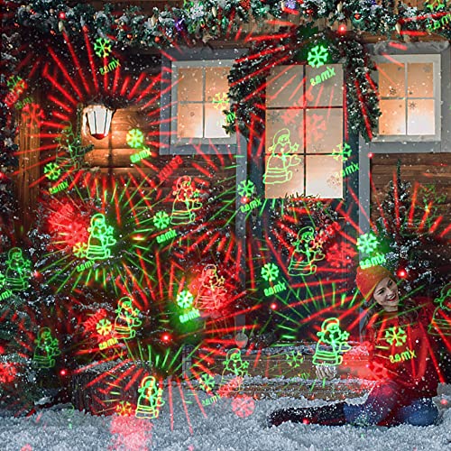 BukNikis Luz Noturna de Natal, Projetor Portátil Ajustável Usb, Luzes Atmosféricas para Ambientes In