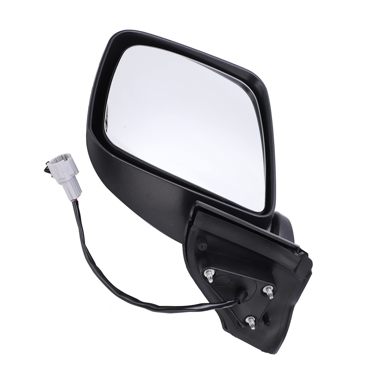 Tbest Espejo exterior para coche, espejo exterior derecho para coche SAD952044 Repuesto de accesorios negros para NV200 2010-2016