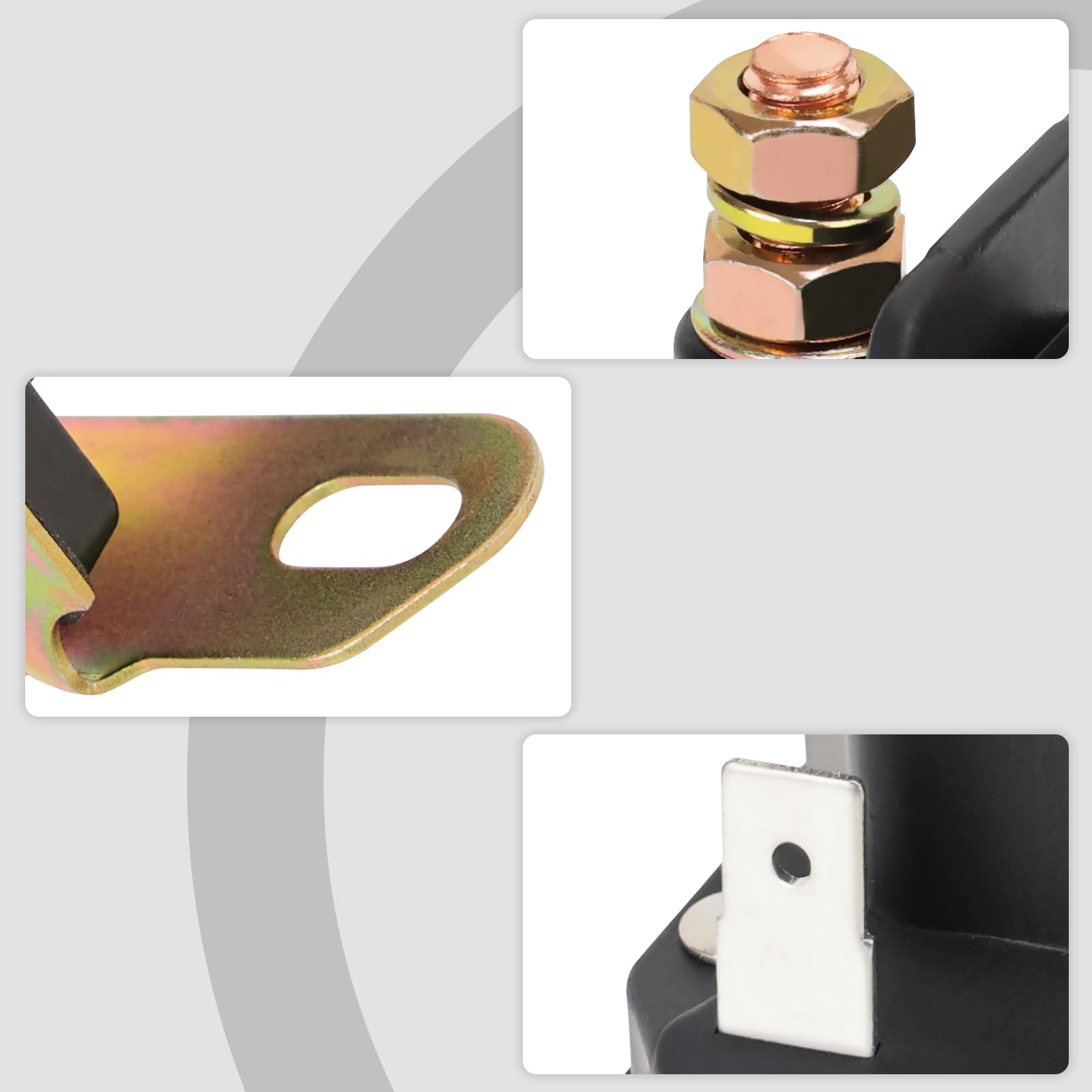 Starter Solenoid Relay 12V Replacement For Trombetta John Deere Mtd Cub Cadet Lawn Tractor 862 1211 211 16 Am138068 725 04439 La100 La105 La110 La115 La120 La125