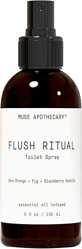 Miniatura 43 de Muse Apothecary Flush Ritual - Aerosol para inodoro aromático y refrescante, usar antes de ir, 4 onzas, infundido con aceites esenciales naturales