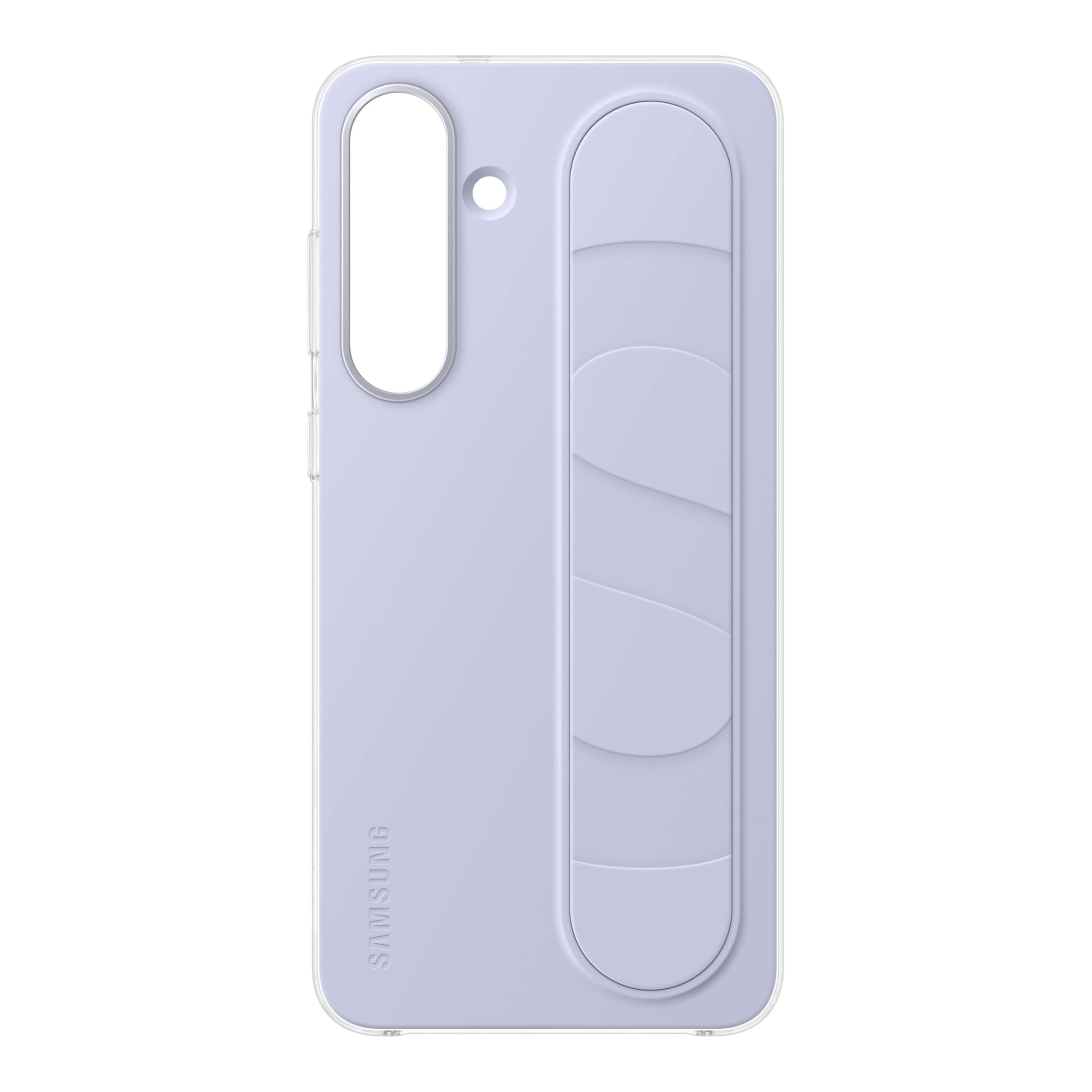 SAMSUNG Galaxy S25 FE Standing Grip Phone Case, Protective Cover with Stand, Hands Free, Secure Grip, Soft, Comfortable Design, US Version, Light Blue