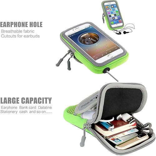 Miniatura 4 de LENPOW - Brazalete multifuncional para deportes al aire libre, a prueba de sudor, bolsa de brazo casual, bolsa de gimnasio, fitness, teléfono