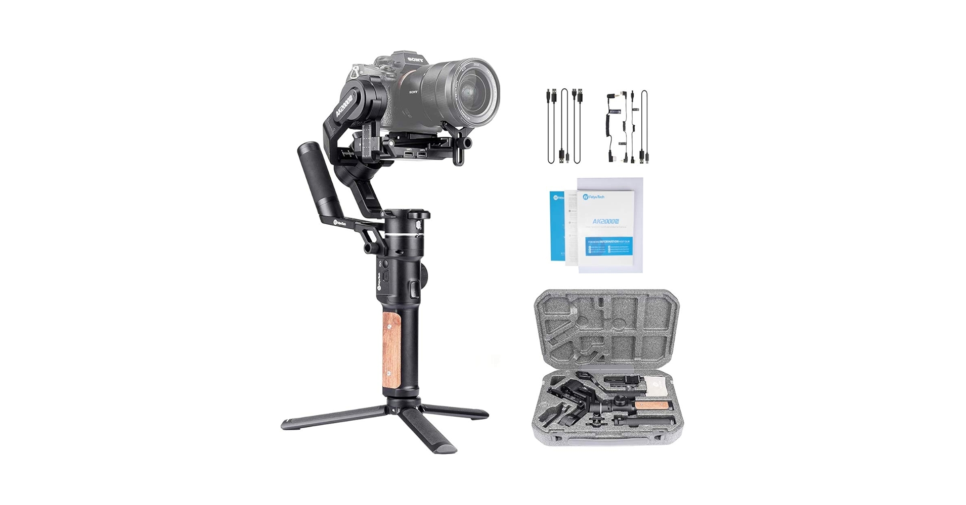 Feiyu Tech AK2000S + 無線リモコン付き Amazon.com: FeiyuTech AK2000S [oficial] Estabilizador de