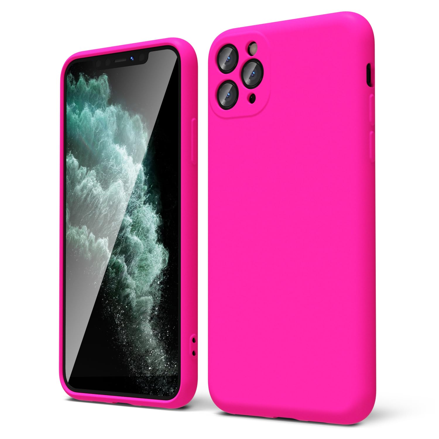 oakxco for iPhone 16 Pro Max Case Liquid Silicone, Soft Rubber Gel Elegant Aesthetic Basic Simple Cover, Cute Thin Slim TPU Matte Solid Color Plain Smooth Case for Women Girl, Light Pink — view 497