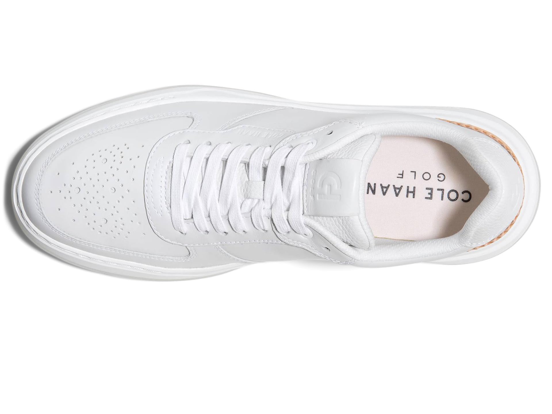 Cole Haan Men's Grandpro Crossover Golf Sneaker, Optic White/White, 7.5