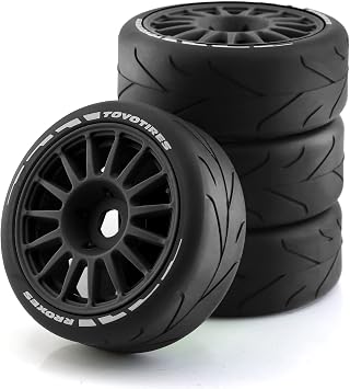 Lifehead 1/8 Scale 103mm Outer Diameter RC Flat Track car Rally car Tires and Rims for HPI WR8 HSP Hobao ARRMA Redcat Losi Kyosho VRX etc. 17mm Hex