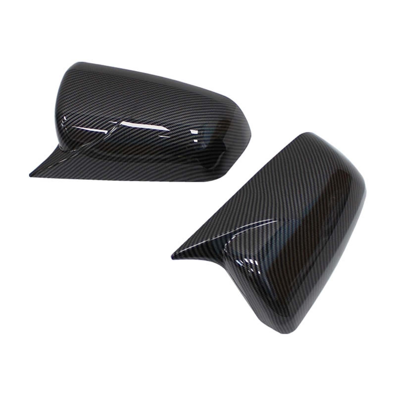 for for Lancer for X10 for EX for EVO 2008-2016 Side Door Rearview Mirror Cover Cap Trim Shell Sticker Auto Rearview Mirror Housing(Carbon Fiber)
