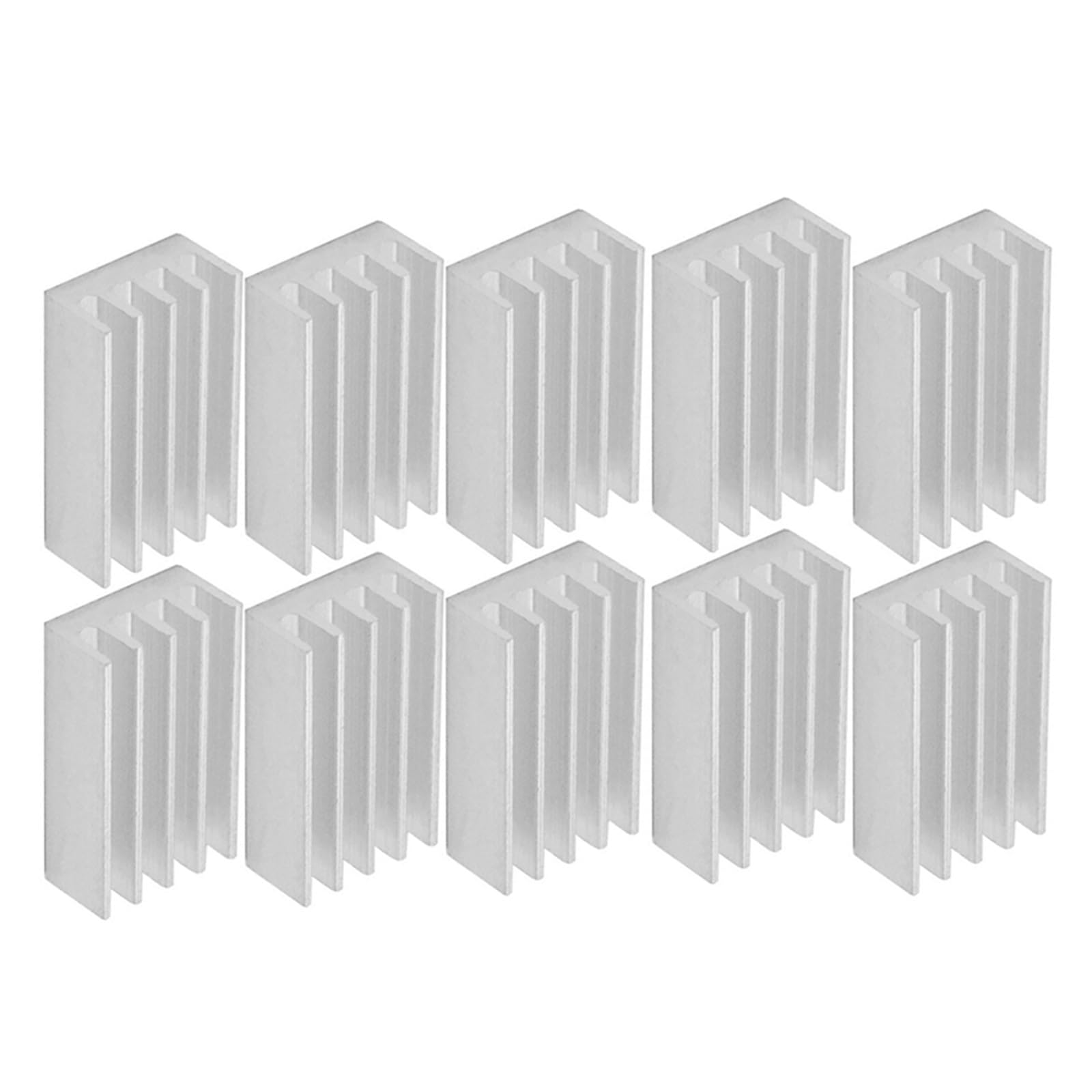 Kit de radiateur en cuivre et aluminium haut de gamme couleur argent 10 pièces 14x9x5
