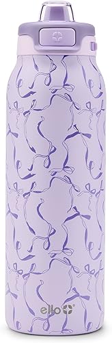 Miniatura 21 de Ello - Botella de agua Pop & Fill, acero inoxidable, tecnología llenado rápido, metal con aislamiento al vacío de doble pared, tapa antifugas, sin