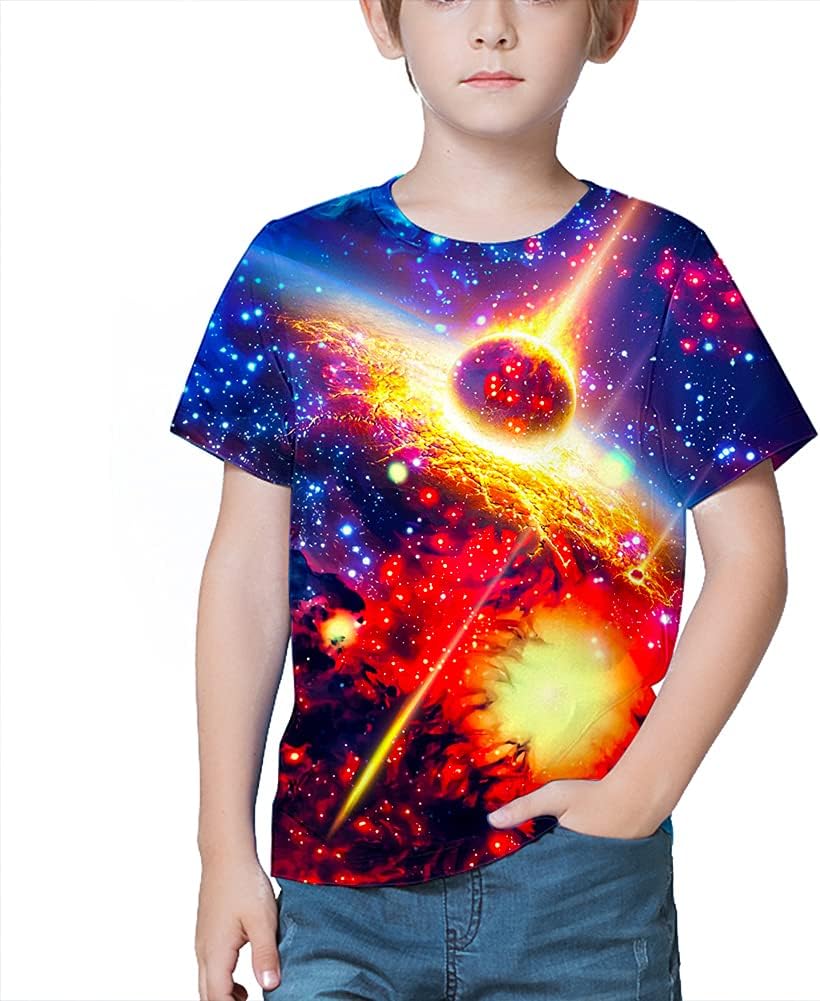 LAIDIPAS Boys & Girls Teens 3D Colorful Graphic Funny Print Shirts for Youth Size 6-16 Years - Image 5