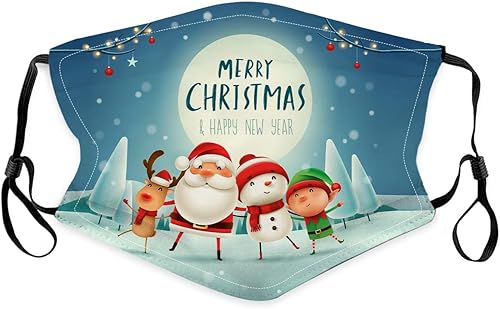 Miniatura 6 de 6 bandanas lavables para niños y niñas, reutilizables, de tela, protección contra el polvo, con cintas ajustables para las orejas, para niños y niñas