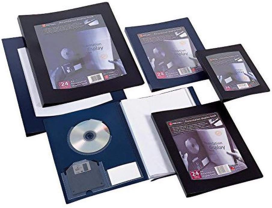 Rexel 210480 A4 24 Pocket ClearView Display Book,Black