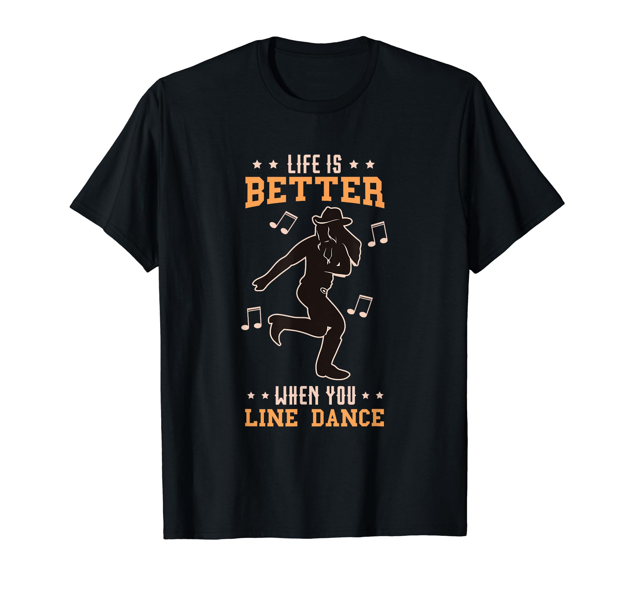 Life Is Better When You Line Dance Lady Line Dancer Steps T-Shirt