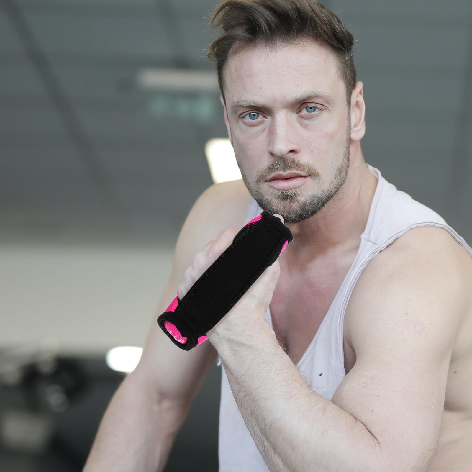 Manubri Morbidi Rosa per Corsa e Fitness, Presa Comoda Ergonomica
