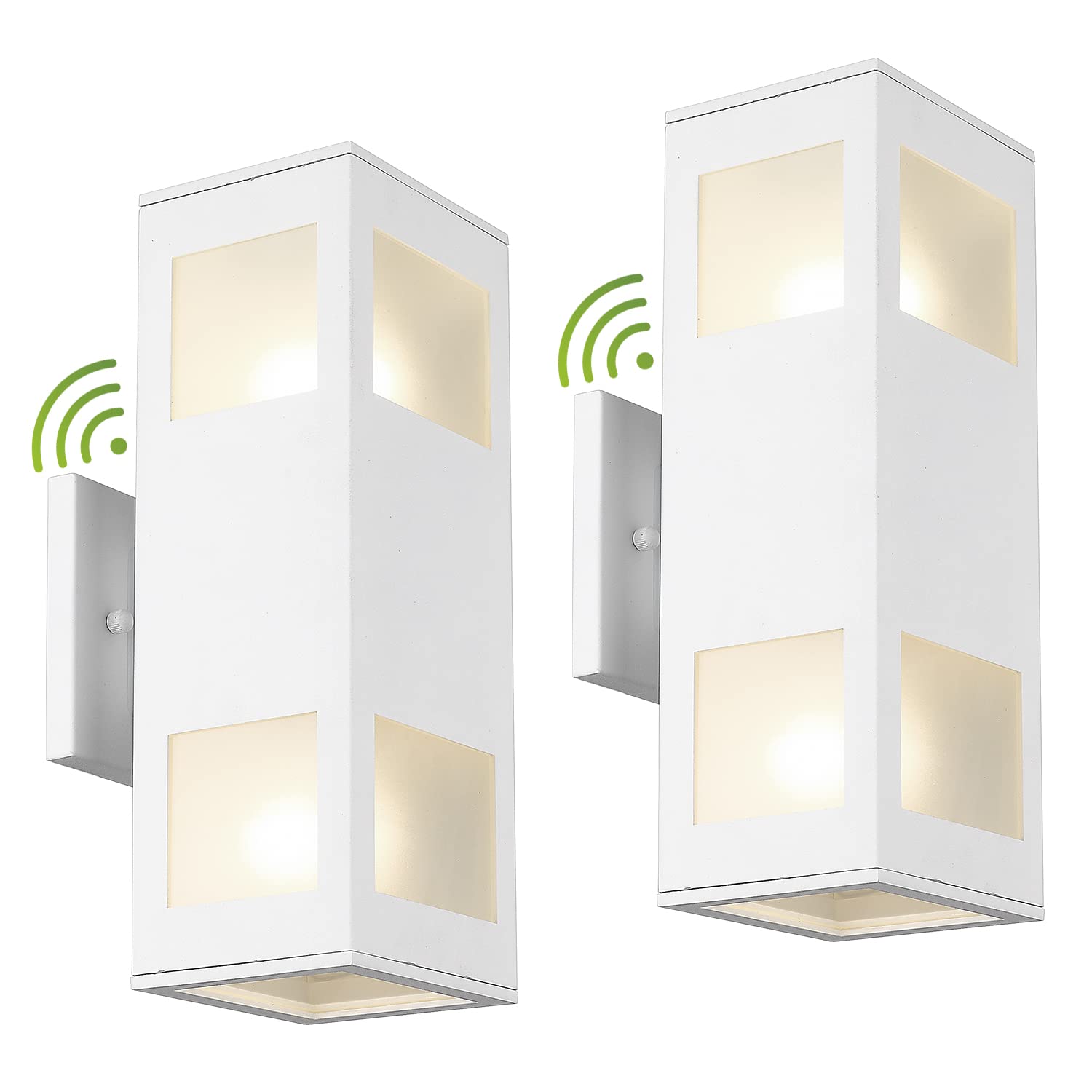 HUNEASON Outdoor Wall Lights, 2 Pack Dusk to Dawn Outdoor Light Fixture ...