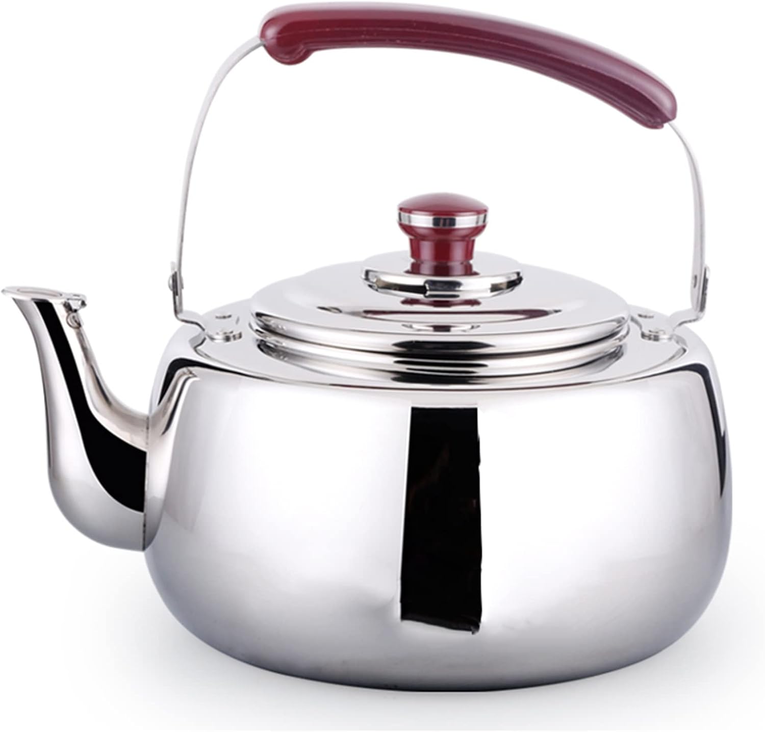 Whistling Tea Kettle for Stove Top Tea pot, with Ergonomic red Handle Food Grade