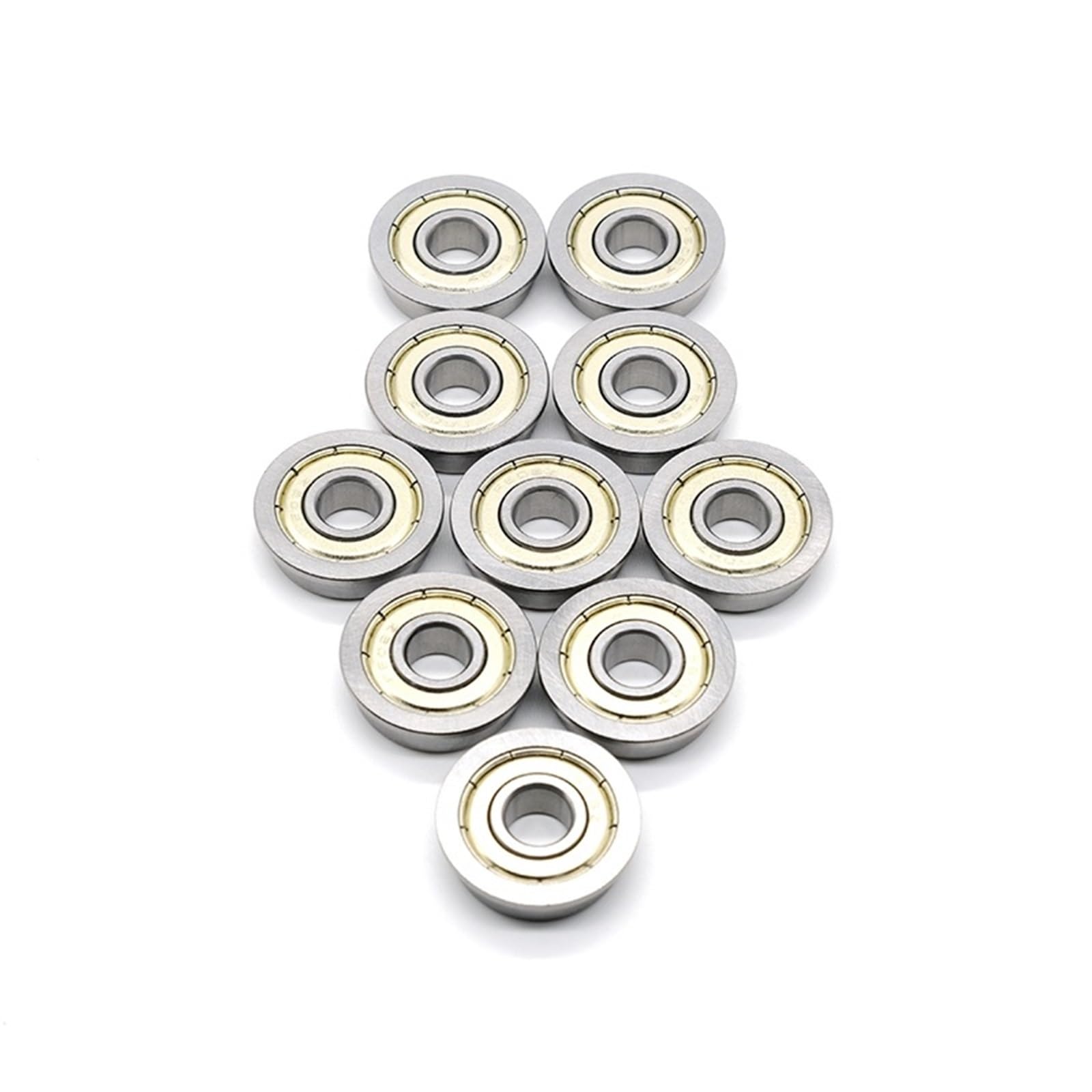 10 Uds 5x19x6mm F635ZZ Flagne rodamiento de acero Radial eje rodamiento de bolas F635 Z ZZ rodamientos de bolas con bridas