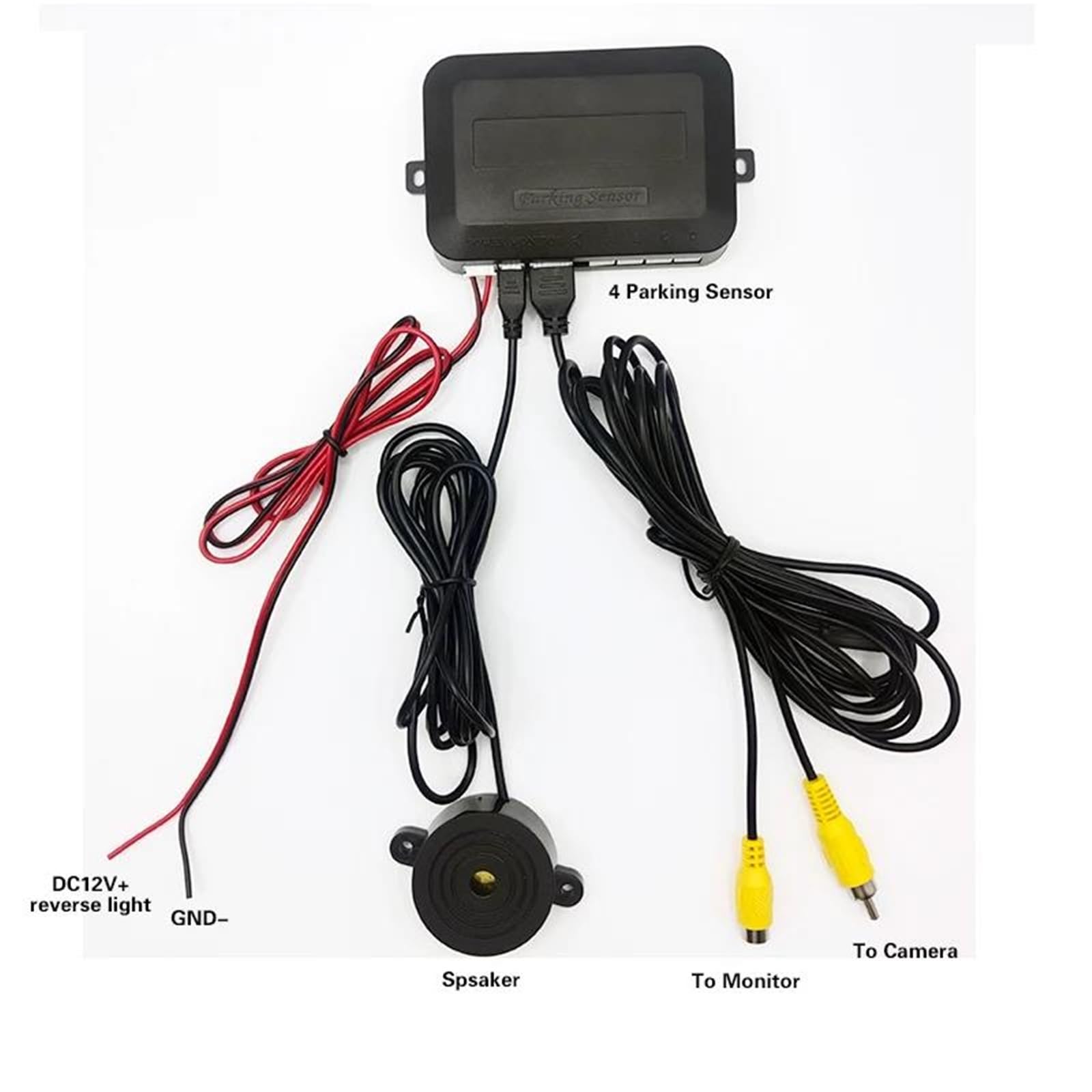 Sensor Estacionamiento PDC Kit sensores aparcamiento vídeo coche asistencia Radar marcha atrás Monitor automático pantalla Digital cámara sensores aparcamiento(Grey)