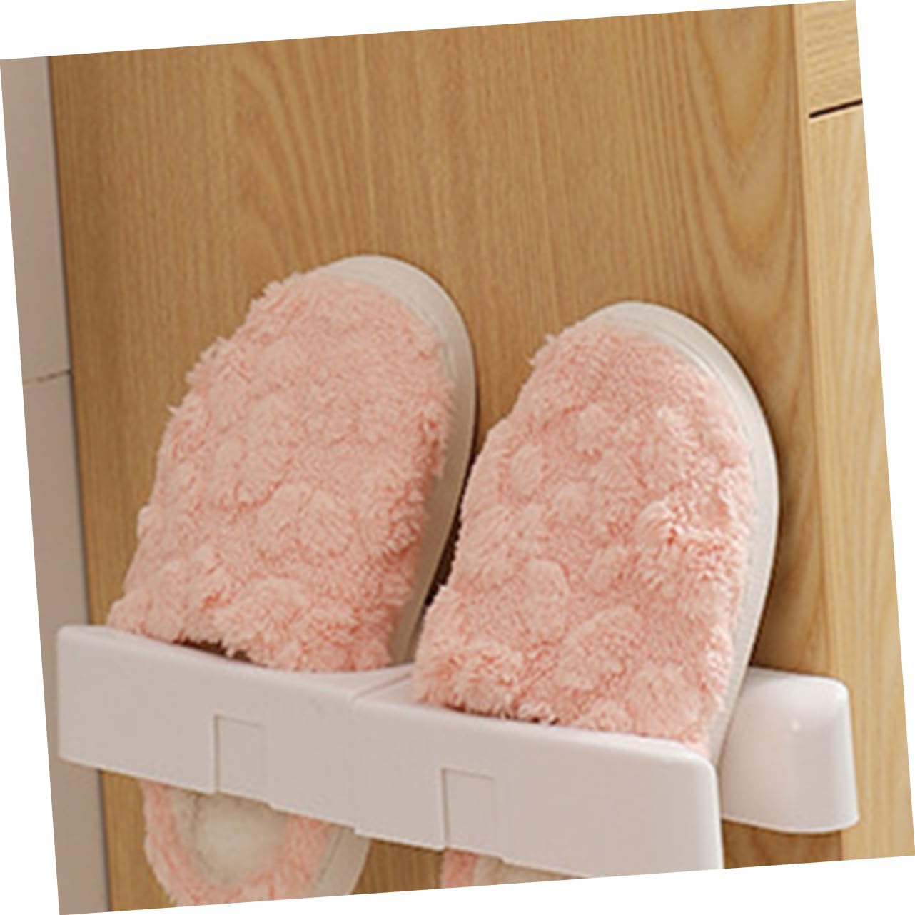 KOMBIUDA 2pcs Hanging Boot Organizer Wall Mounted Plastic Rack for Closet