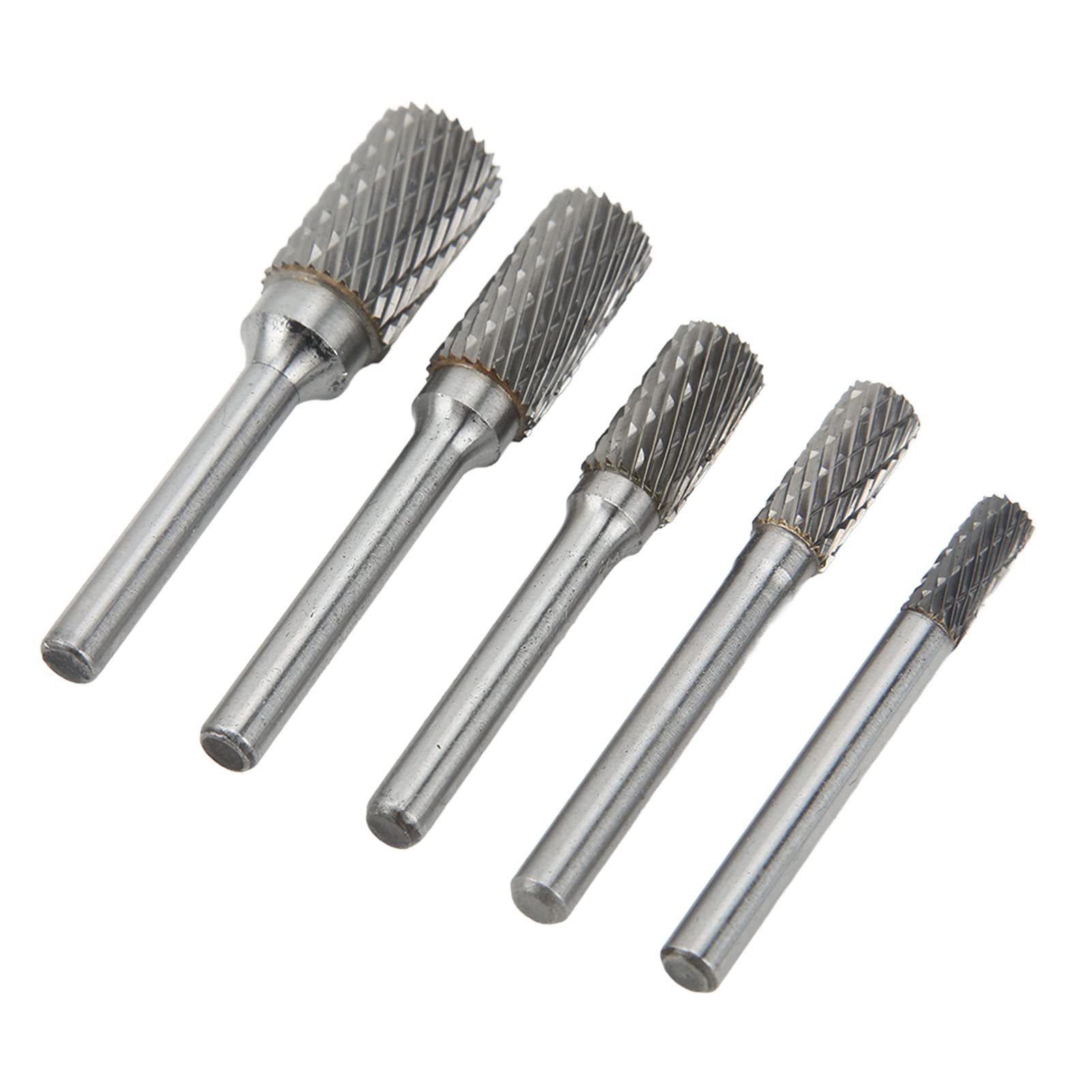Generic Jeu de Fraises en Carbure, Embouts de Meuleuse à Double Matrice pour le Métal, le Bois et les Bijoux, Limes à Tige de 6mm pour le Meulage, l'ébavurage et le Façonnage