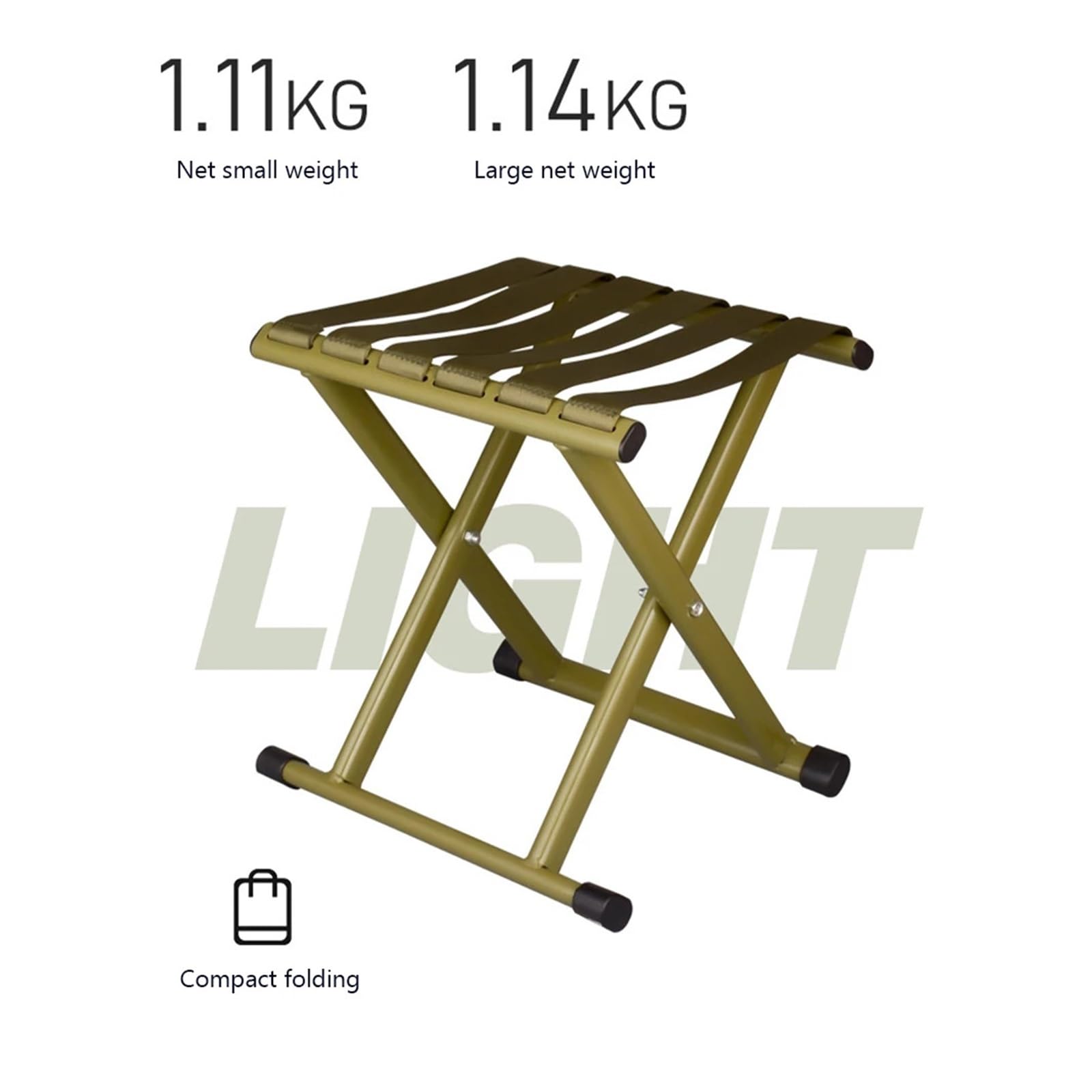 Campinghocker, Campinghocker Outdoor-Klapphocker Edelstahl Mini zusammenklappbarer