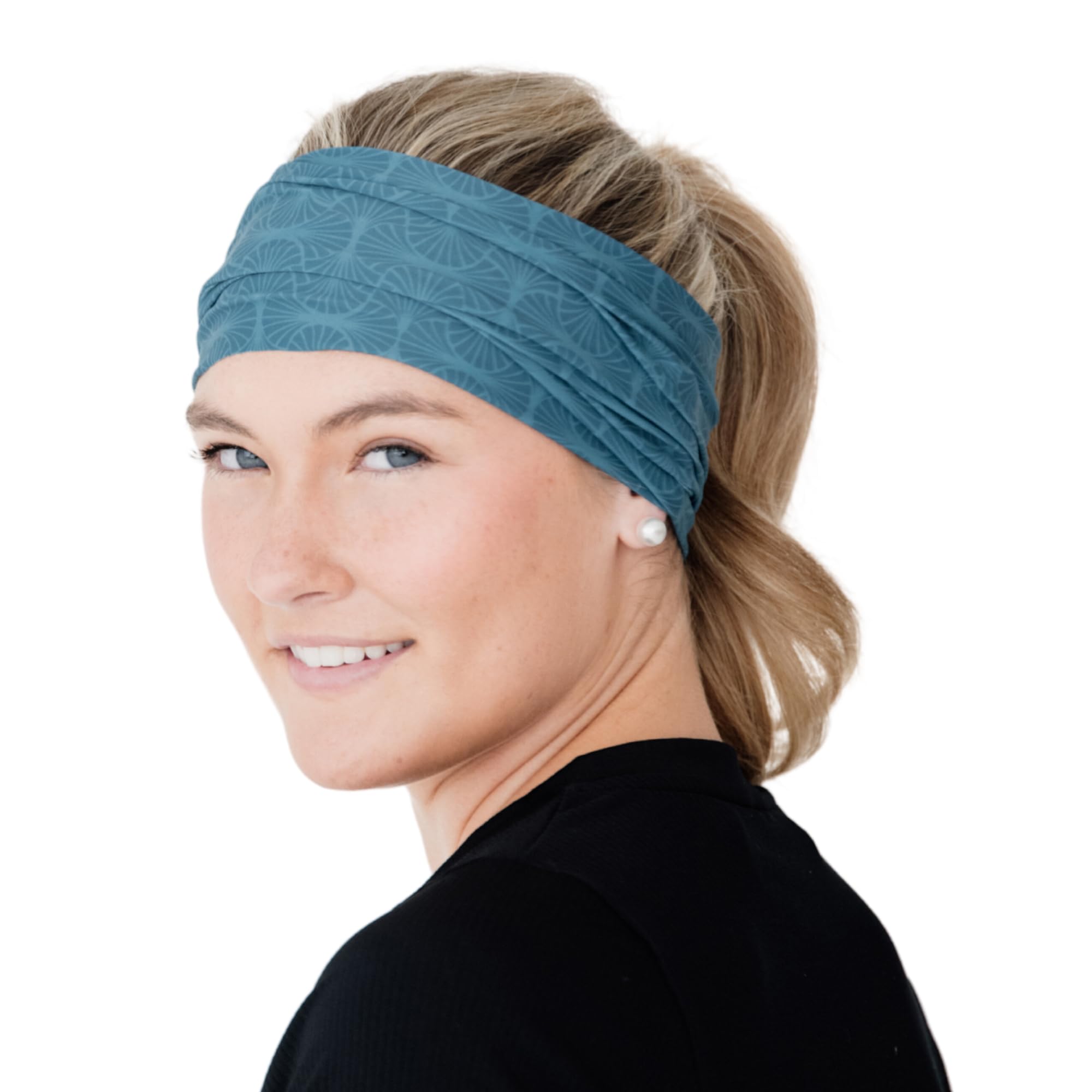 Bandana Donna 4 Pezzi - Fascia Capelli Elastica E Traspirante Stile Bohémien, Per Sport, Yoga E Vita Quotidiana