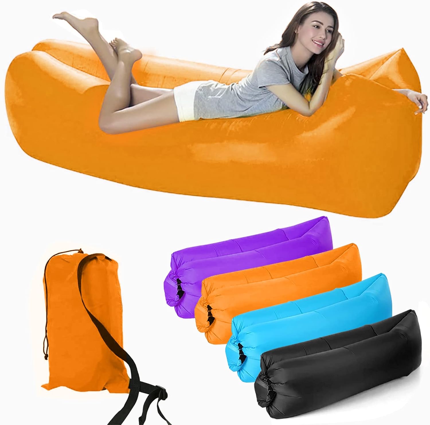 Kalopro Inflatable Lounger Air Sofa,Cool Inflatable Couch Beach Chair