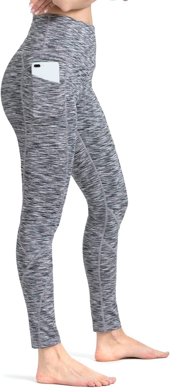 ALONG FIT High Waisted Leggings for Women with 3 Pockets, Tummy Control Yoga Pants for Workout Yoga Casual
