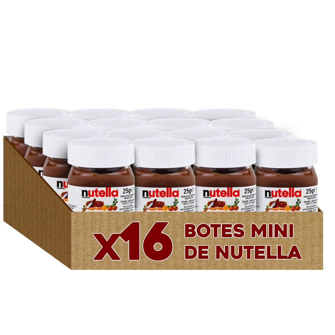 Crema de Cacao con Avellanas | Pack Mini Tarritos 25 gr | Crema de Cacao y Avellanas | Caja de Tarritos Individuales perfectos para Hosteleria, Eventos o Repostería (32 Tarritos 25gr) — view 7