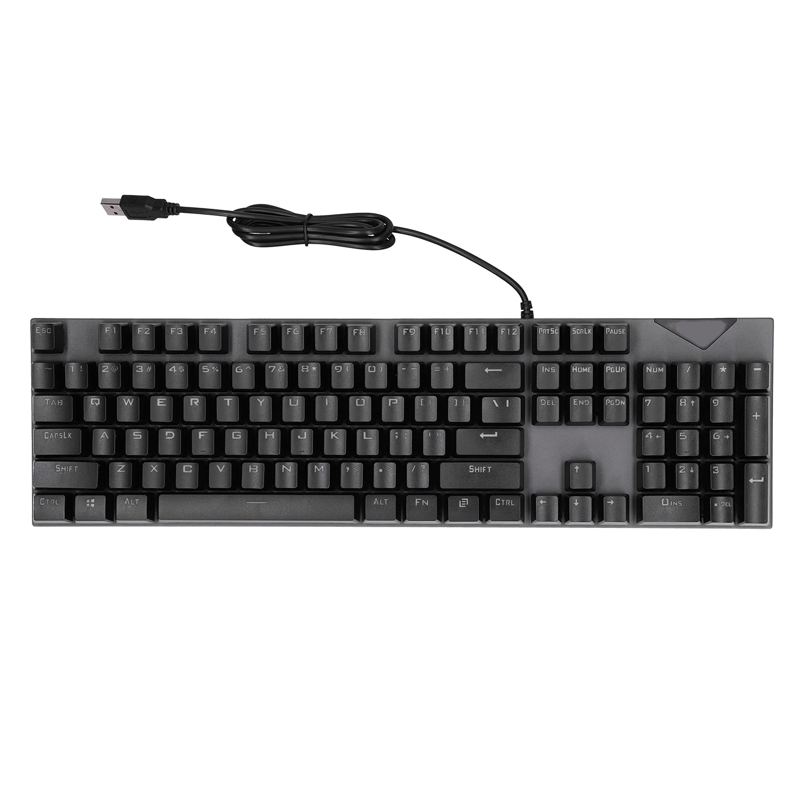 RGB Mechanical Gaming Keyboard, LED Backlit Wired Keyboard with Blue Switches, Anti-Ghosting 104 Keys, Durable Ergonomic Silent Keyboard for PC Gamer, Desktop, for PS4/5