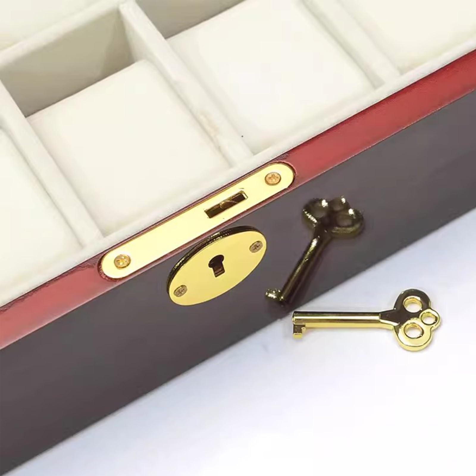 JEKKAH Caja de embalaje for reloj, caja de madera for guardar joyas, exhibir relojes mecánicos(10 Slots)
