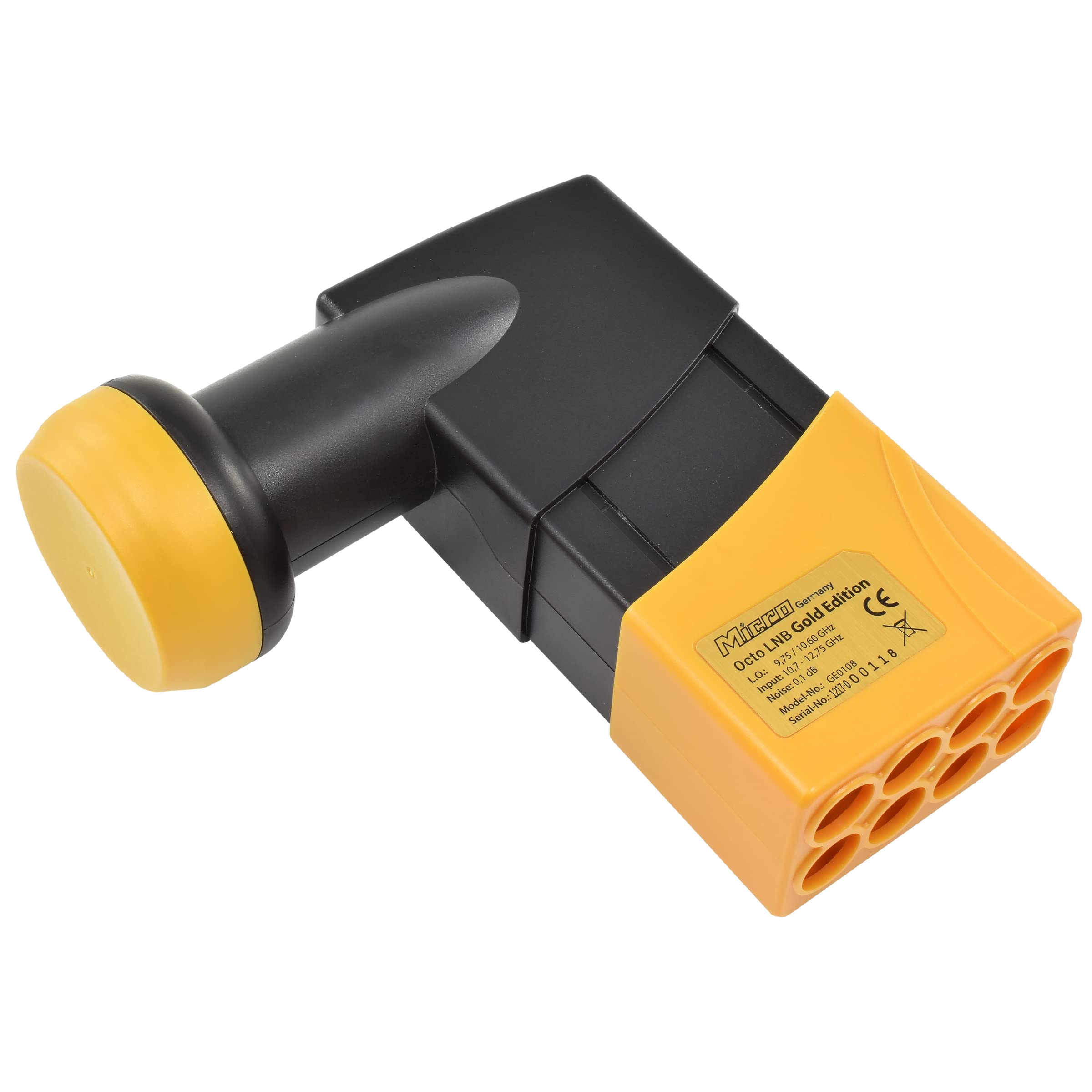 Zehnder 80cm Spiegel Schüssel Stahl + Octo LNB | 8 Teilnehmer HD Digital SAT Anlage Set anthrazit | DVB-S/S2 Full HDTV 3D 4K Ultra HD UHD Empfang