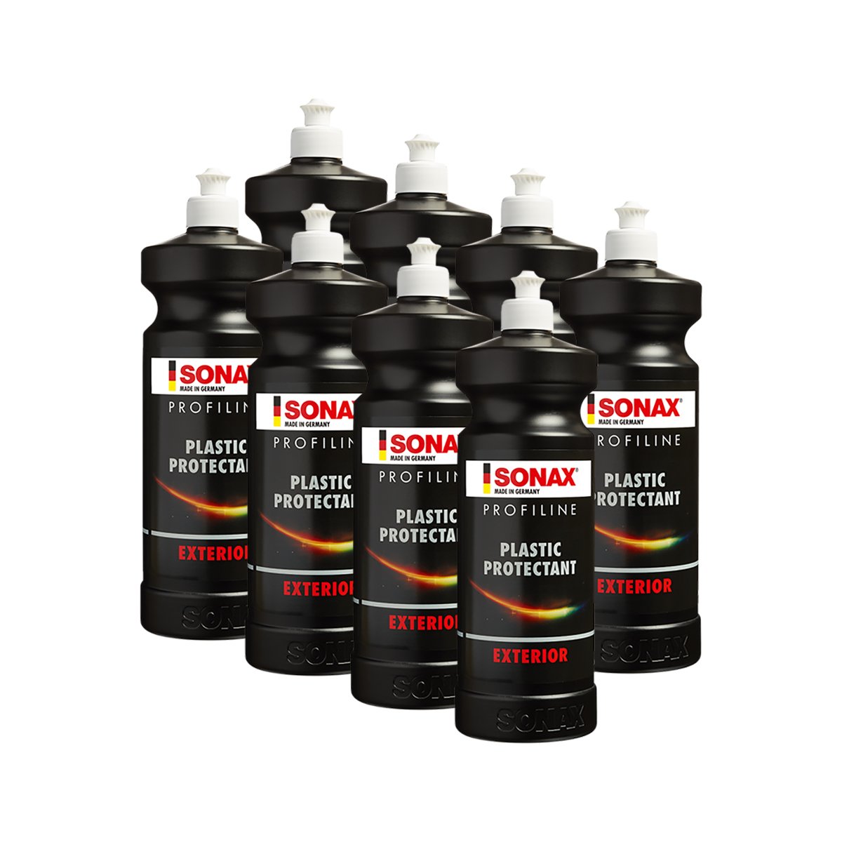 SONAX 8 x 02103000 ProfiLine Plastic Protectant Exterior Plastique Entretien 1L
