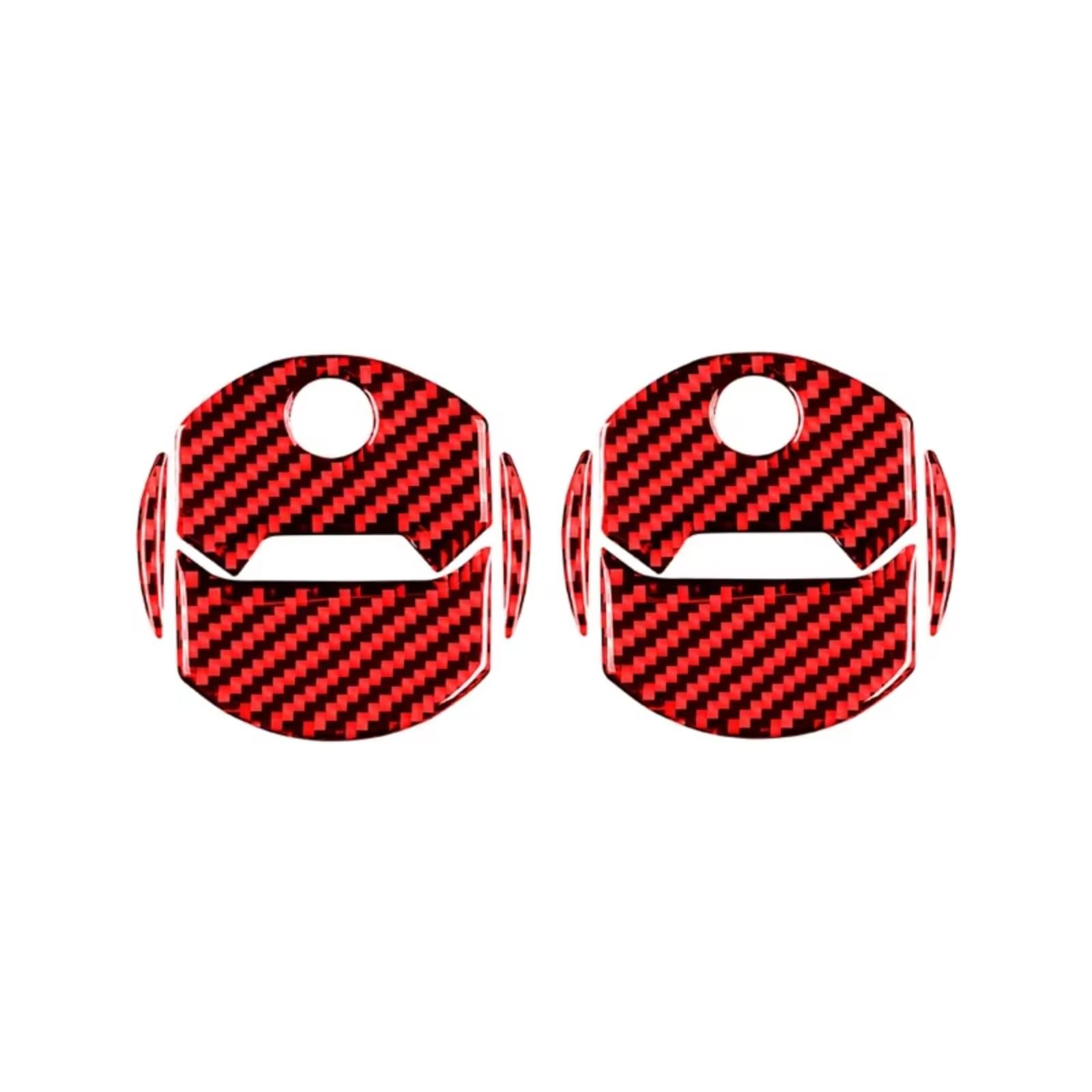 Car Interior Moulding Trim for Chevrolet for Camaro 2010-2015 Accessories Interior Car Side Air Conditioning Vent Trim Cover Decor Sticker(Red)