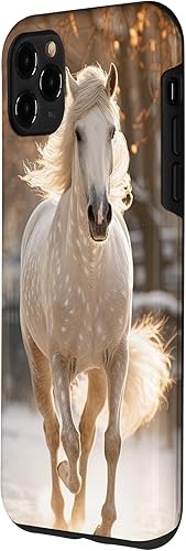 Miniatura 2 de Funda para iPhone 11 Pro Max Horse Snow Winter Sunset