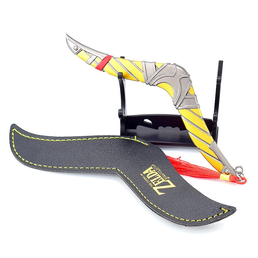 Chewmeter Legend of Zelda Link Weapon Sword Dagger Knife Spear Sheild Action Figure Game Collection Desk Room Decoration Backpack Pendant Gift (Zelda Link Boomerang)