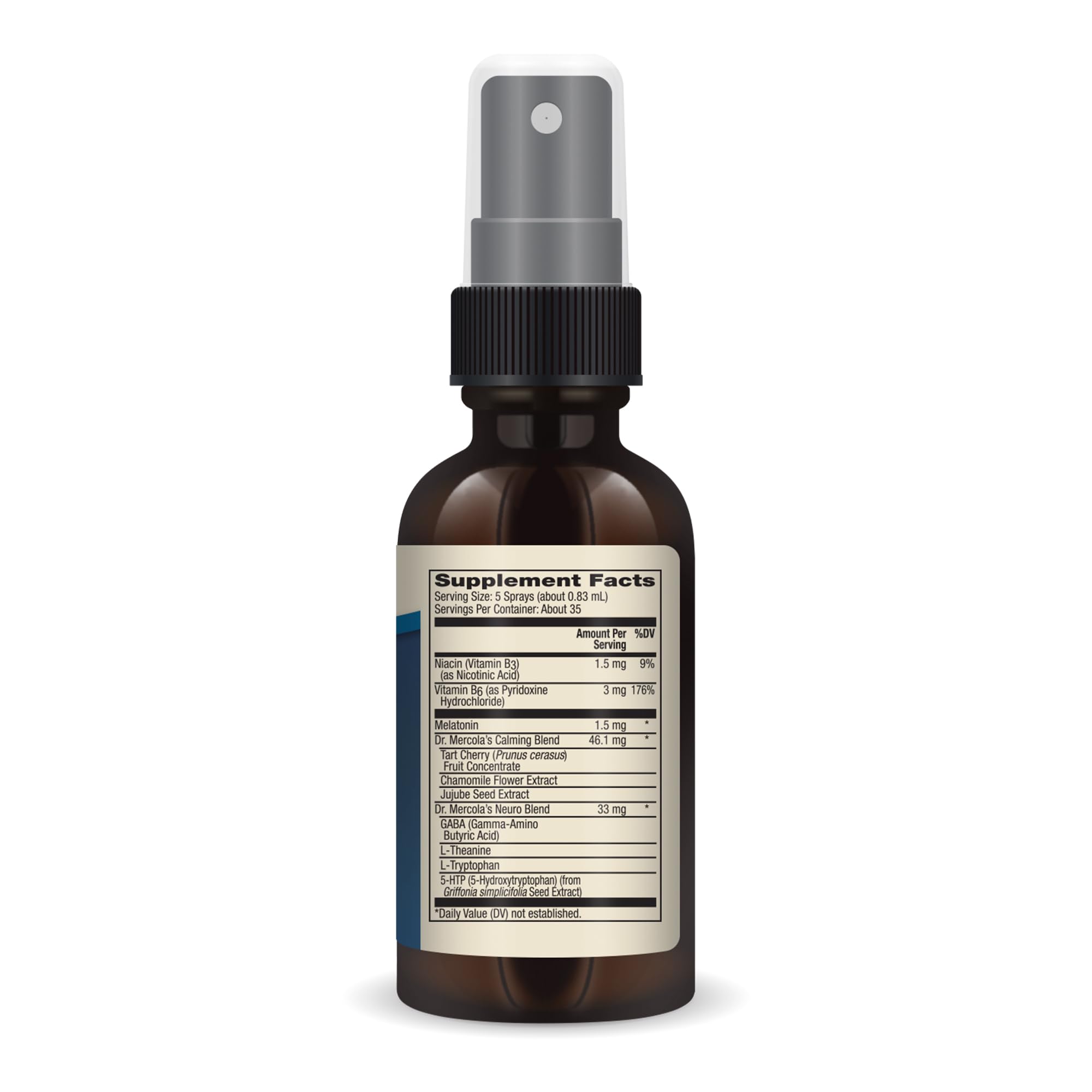 Dr. Mercola Sleep Support with Melatonin Spray, 0.98 fl oz, 3 Pack — Amazon image 2