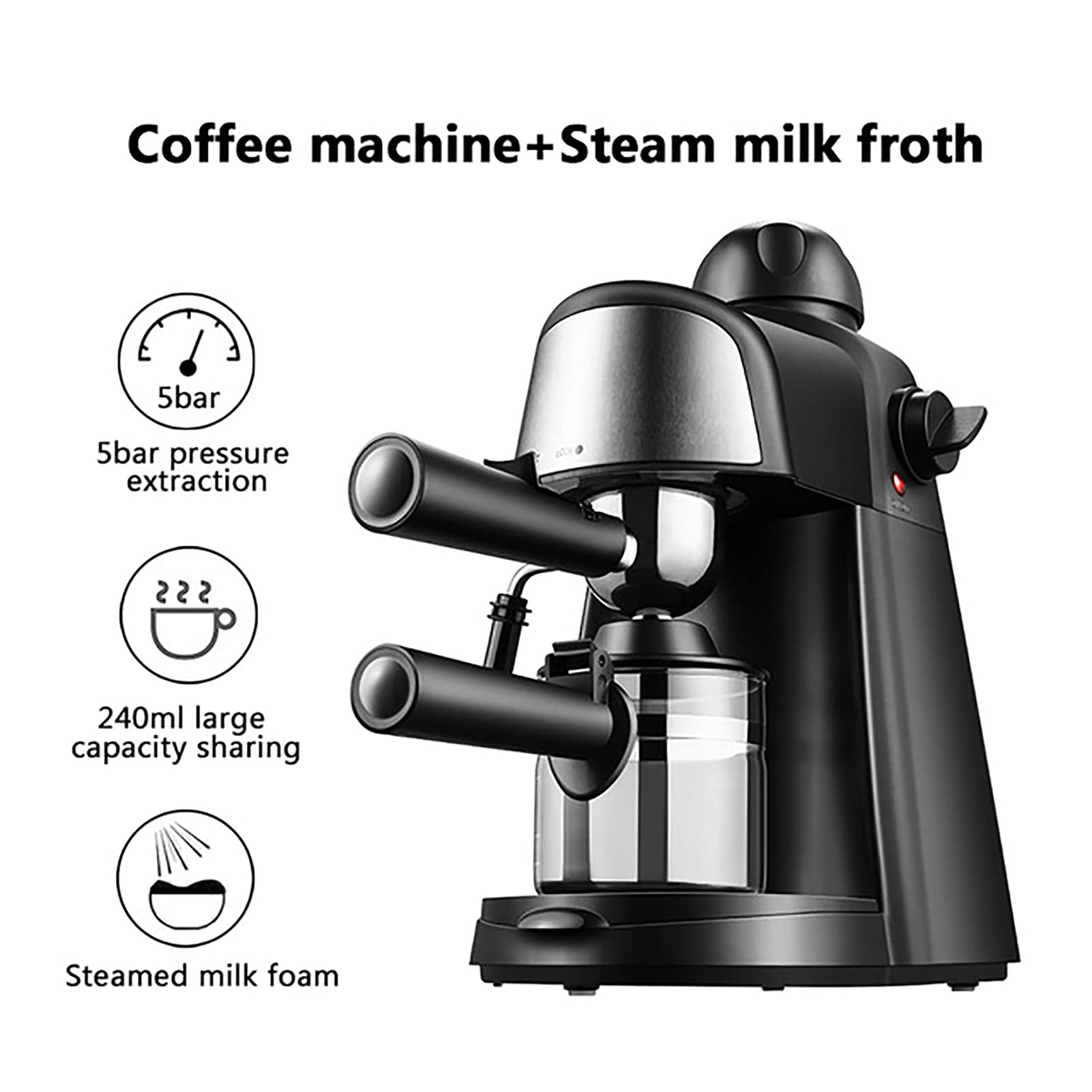 Máquina de café Profesional con vaporizador de Leche Espresso Capuchino Cafetera Máquina de Bebidas Calientes Espresso, Latte, KangBaolan, Mocha, Actualizar Needed