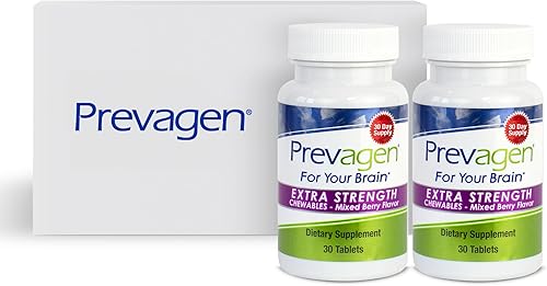 Vista 11 de Prevagen Masticables de bayas mixtas extra fuertes, 90 unidades (paquete de 30 tabletas) Prevagen Extra Strength Chewables es un suplemento