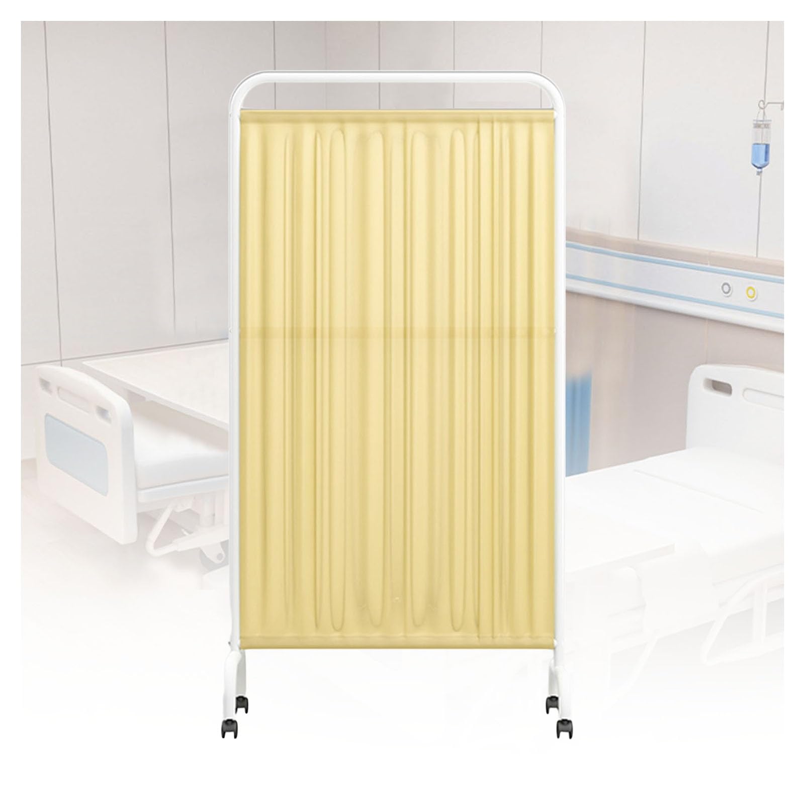 Schermo divisorio Mobile per Ambienti Medici, divisorio per Ambienti da 1 a 5 Pannelli con Ruote, divisorio Pieghevole Portatile Alto 1,8 m per ospedali, camerette per Bambini e aule scolast