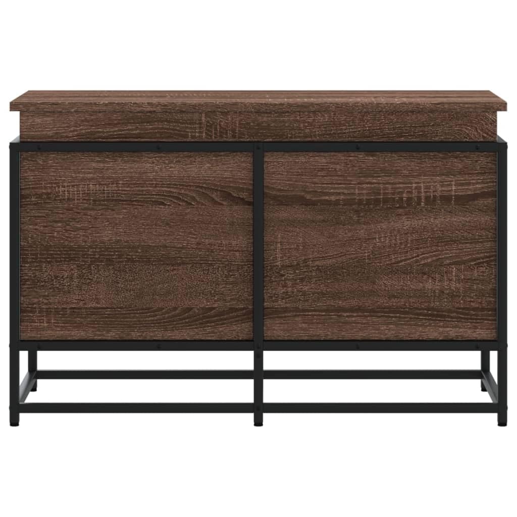Aufbewahrungsbox mit Deckel Eichen-Optik 80x40x51,5 cm Ordnungsbox Aufbewahrung Organizer Kleideraufbewahrung zum Kleidung, Schlafzimmer, Haus, Büro