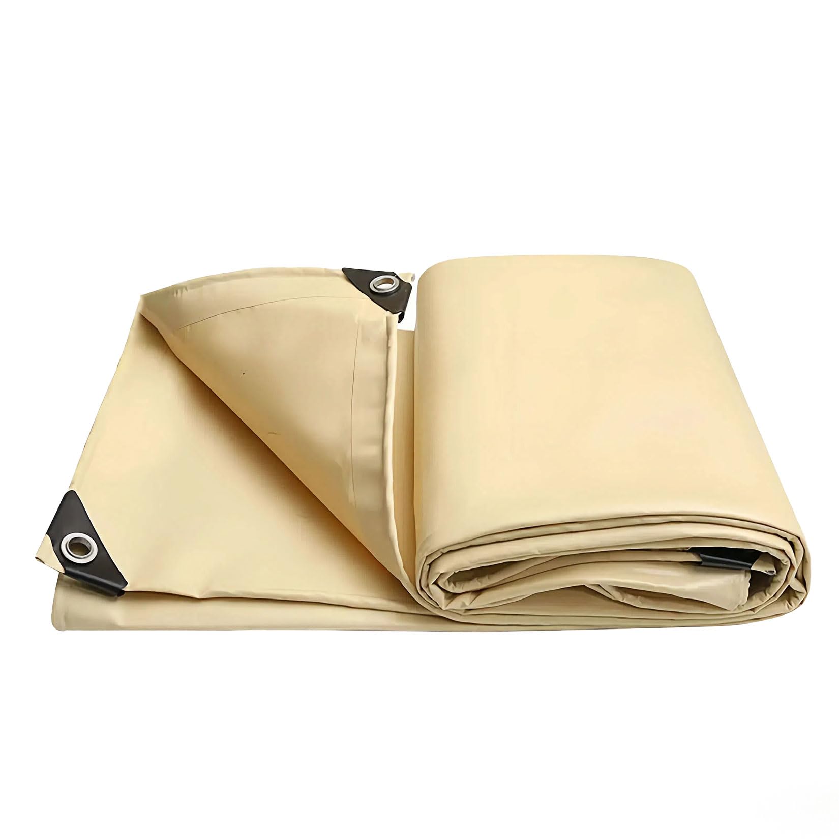 yurstcggh Tarpaulin Sheet 4×6m Khaki Shed Roof Covering,Large tarpaulin waterproof heavy duty,Waterproof Cover Tarp Ground Sheet,for Garden,Gazebo,Camping,Furniture,Shed