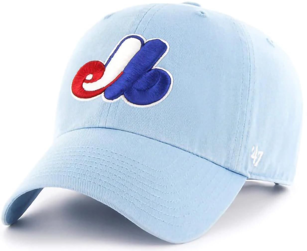 Unisex Montreal Expos - Blue '47 Mlb Cooperstown Clean-Up Adjustable Cap, Adult, One Size
