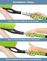 Vista 6 de 27" Snow Brush and Ice Scrapers for Car Windshield (1 Pack), Window Ice and Snow Scraper with Ergonomic Foam Grip, Snow Windshield Scraper with Verde