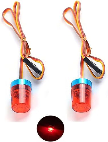 Miniatura 8 de Chanmoo 110 114 RC Car Led Flash Lights Police OD 9MM Multifunción 360 grados giratoria lámpara intermitente para 110 RC Off Road Car 114 Tamiya