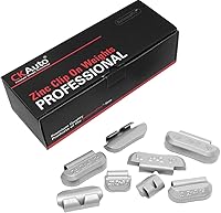 CKAuto P Series 100pcs Zinc Clip-On Wheel Weights Assortment 0.25oz-1oz for Steel Wheels on Cars Trucks SUVs