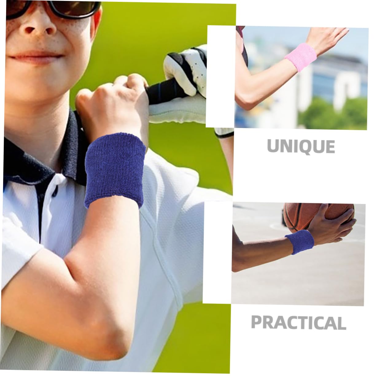 BESPORTBLE Stk Kinderarmband Tennis-handgelenk-schweißbänder Sporthandgelenkschutzgürtel Dehnbare Handgelenkstützen Sportarmbänder Basketball Fitness Trageschlaufe Polypropylen