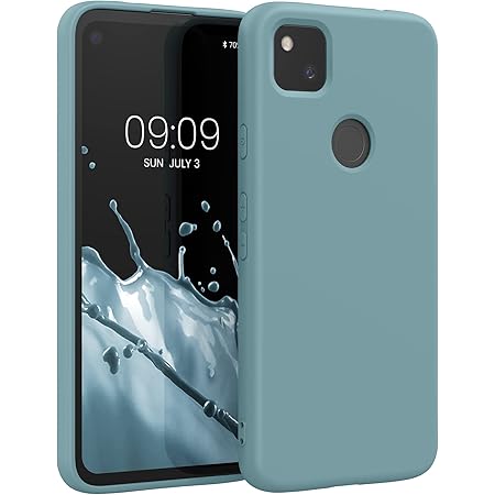 kwmobile Case Compatible with Google Pixel 4a Case - Slim Protective TPU Silicone Phone Cover - Arctic Night