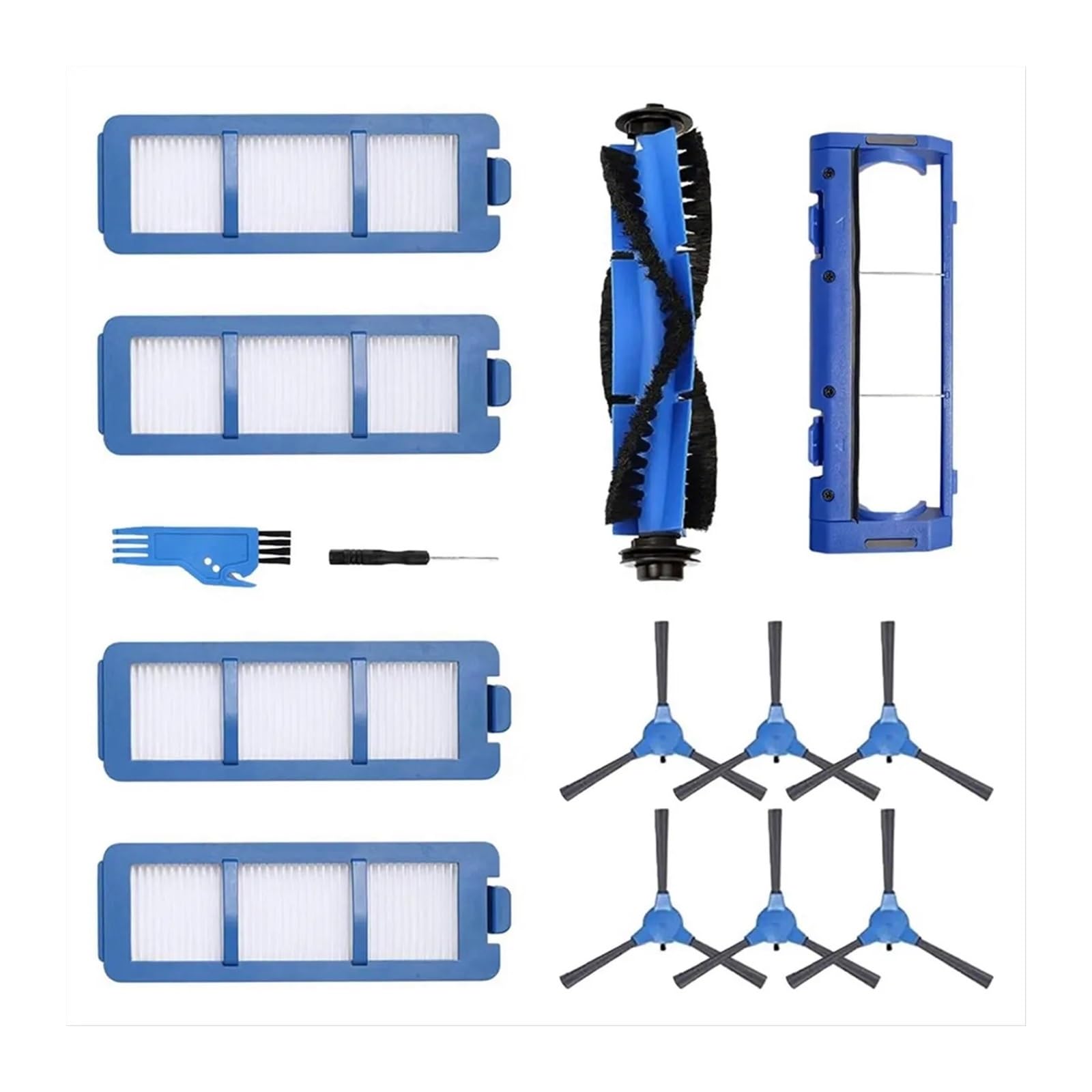 Protector de filtros de cepillos laterales para Eufy RoboVac G30 que elimina el polvo